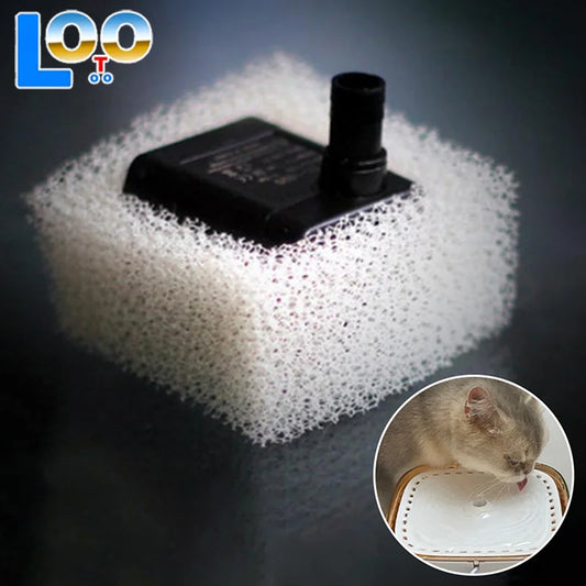 10Pcs Cat Water Fountain Water Pump Foam Filters Compatible With Square Dispensers Pre-Filtered For Fresh & Clean Drinking Water