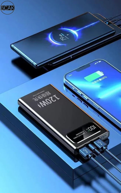 Quality BCAK New 120W Power Bank 20000mAh Super Fast Charging Large Capacity Mobile Power Supply