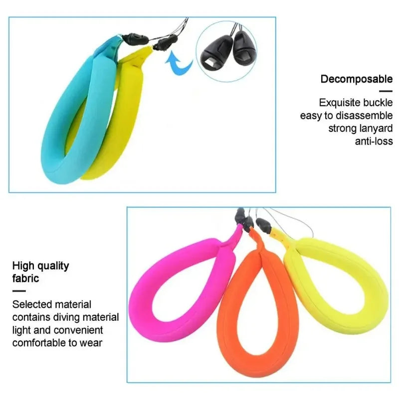 Ajustable Waterproof Camera Phone Float Underwater Float Floating Strap Floating Camera Wrist Straps Pool Accessories