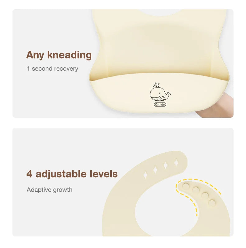 MAMIJOY  High Quality Children's Dishes Set Baby Silicone Tableware Sucker Bowl Bib Cup Fork Spoon Set Infant Supplies BPA Free