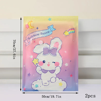 2pcs Vacuum Compression Storage Bags  - Space Saver for Clothes, Blankets, Quilts - Travel and Home Organization Essential