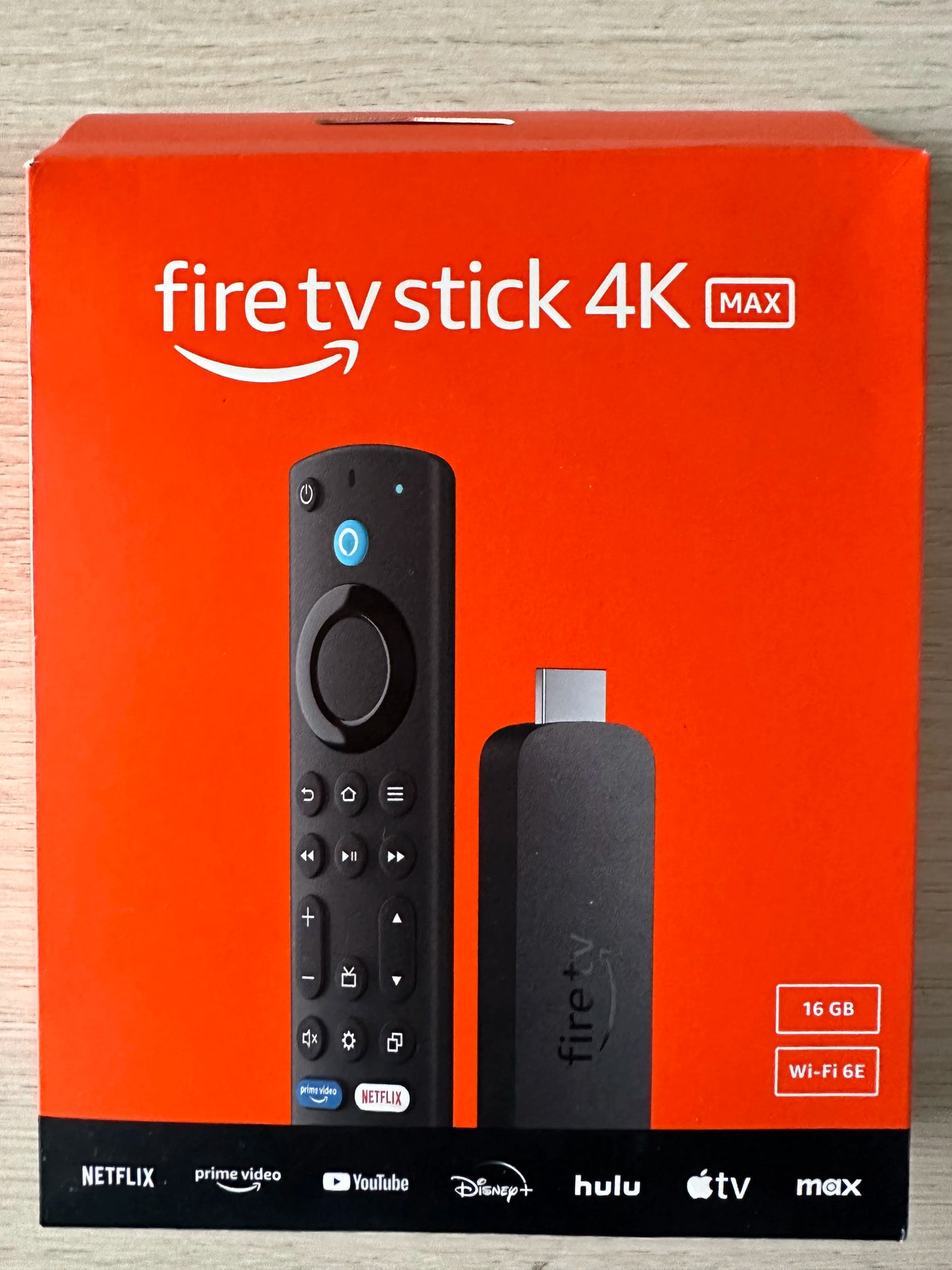 Amazon Fire TV 4K MAX, Android TV Box, Netflix 4K Streaming stick with wifi 6E.16GB Storage All NEW