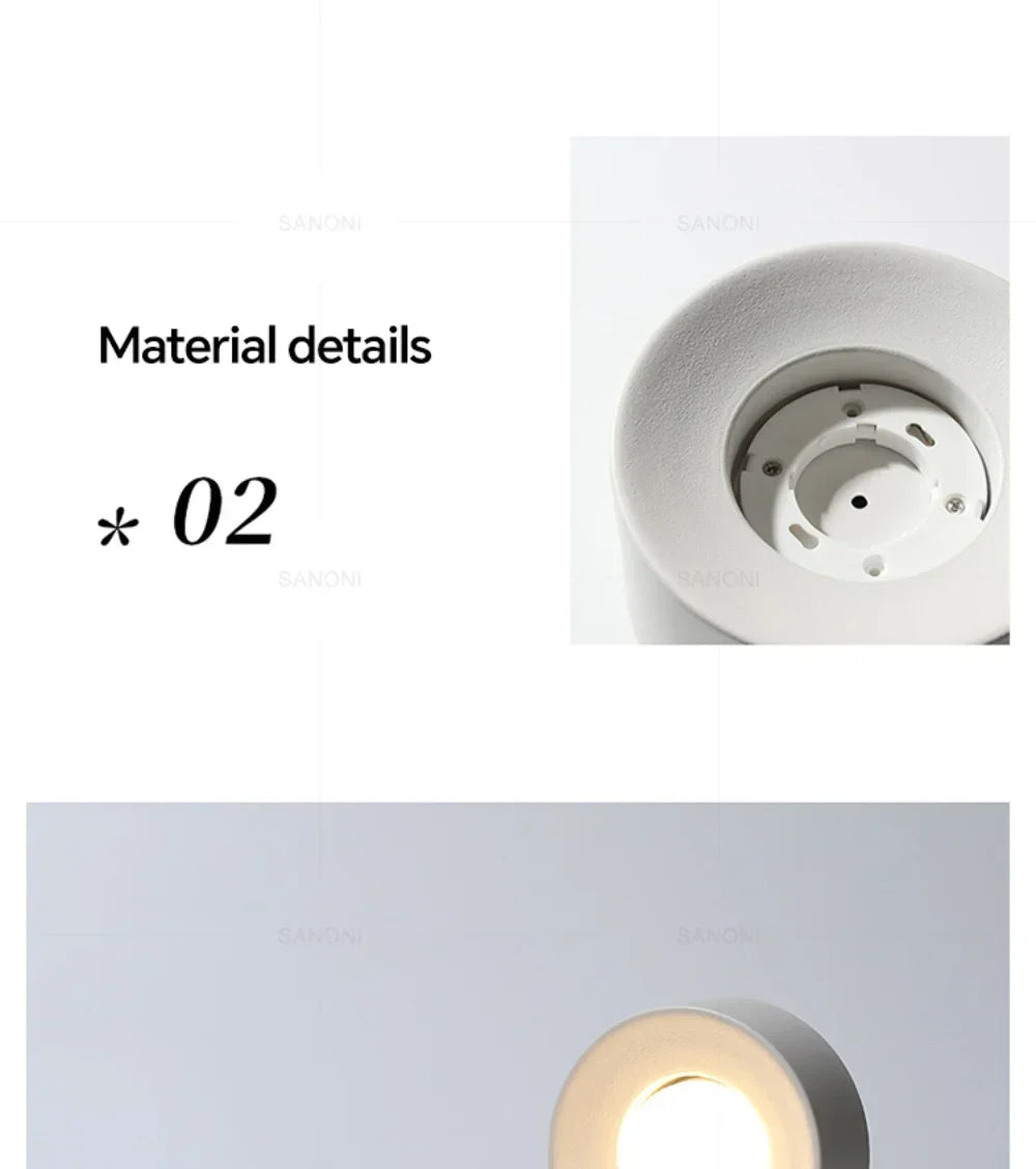 LED Ceiling Mounted Lights for Living Room Bedroom Hallway Corridor Modern Nordic Cylinder Minimalism Indoor Home Decoration