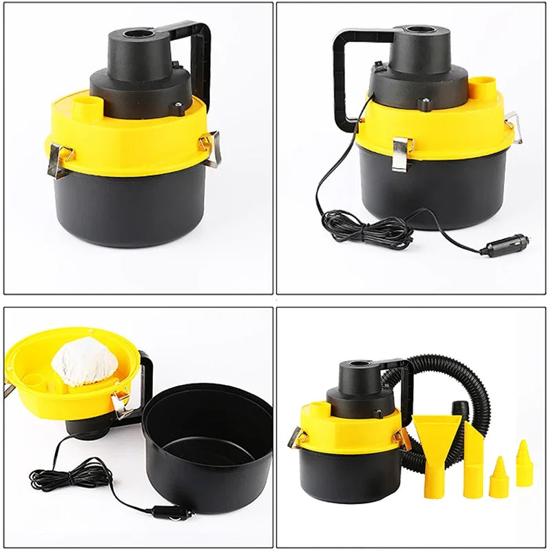 90W/12V Car Vacuum Cleaner Multifunctional Strong Suction Wet And Dry Dual-Purpose Vacuum Cleaner For Home And Car Cleaning Tool