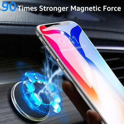 Universal Magnetic Car Phone Holder Stand Round Magnet Car Mount Bracket GPS Smartphone Mobile Support In Car Bracket for Wall