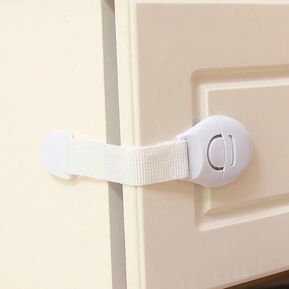 10pcs  Kids Safety Door Lock Child Safety Cabinet Lock Baby Proof Security Protector Drawer Door Cabinet Lock Plastic Protection