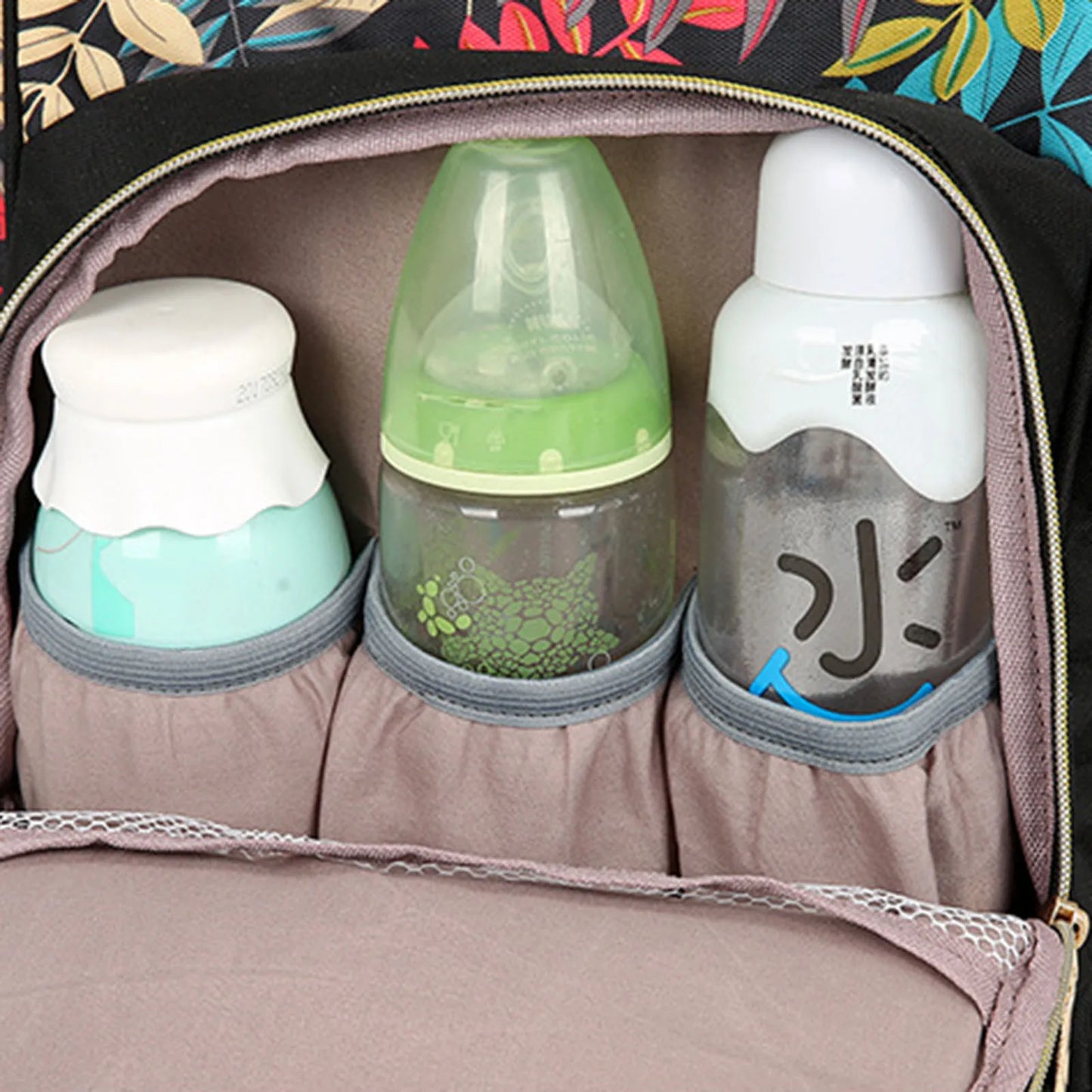 Maternity Travel Bag for Baby Essential Large Capacity Backpack with Anti-theft Back Pocket for Bottle Diapers Milk Powder