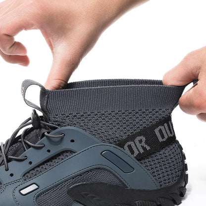 Men's Breathable Shoes Outdoor Non Slip Elastic Band Camping Shoes for Couples Athleisure Men's Shoes