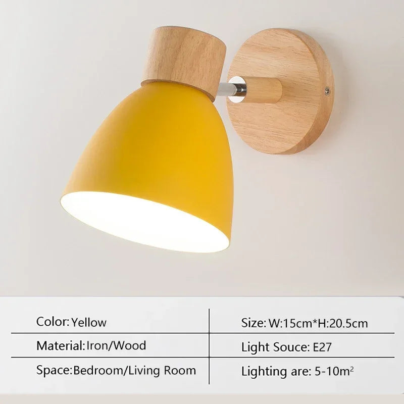 LED Wall Lamp Macron Home Decorative Light For Bedroom Bedsides Living Room Study Aisle Indoors Nordic Simple Decor Wall Sconce