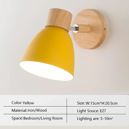 LED Wall Lamp Macron Home Decorative Light For Bedroom Bedsides Living Room Study Aisle Indoors Nordic Simple Decor Wall Sconce