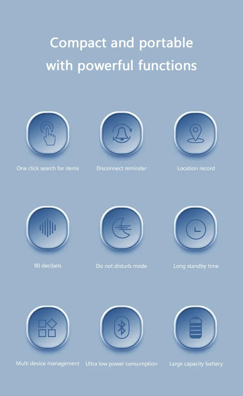 Xiaomi Smart Bluetooth Anti-lost Tracker Reminder 5G Bluetooth GPS Device Air Tag Finder Tracking Locator Pets Children Wallet