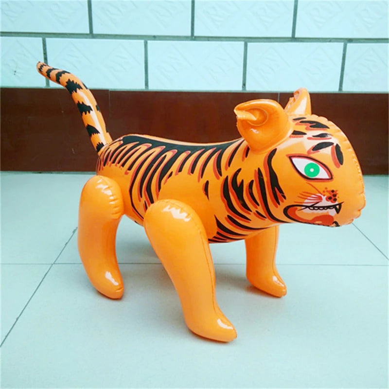 Children's Inflatable Toys Stall Toys PVC Leather Balloon Water Toys Dinosaur Tiger Pig Cat Rabbit 1PC