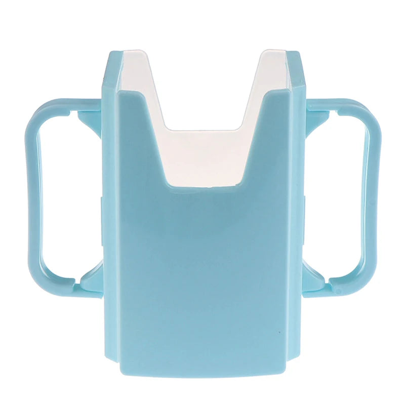 Infant Anti-Spill Cup Holder Bottle Cup Milk Holder Adjustable Safety Plastic Baby Toddler Juice Box Drinking