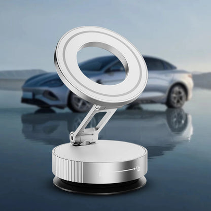 Magnetic Vacuum Car Mount Phone Holder 360° Rotatable Vacuum Adsorption Car Phone Mount Car Mobile Phone Holder for Magsafe