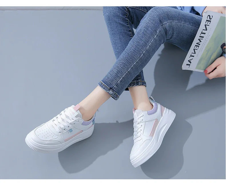Fashion Women's Sneakers Platform Sports Shoes White running Sneakers Chunky Sneakers Shoes Tennis Female Basket