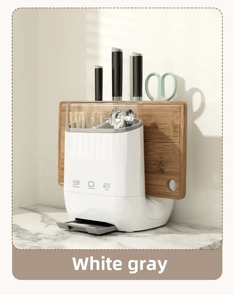 Kitchen shelf, household vegetable board storage rack, countertop drain, chopstick holder, cutting board, integrated knife holde