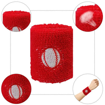 Sports Wristbands For Kids Children Wrist Sweat Bands Children Wrist Bands Sweat-proof For Basketball Baseball Football Soccer