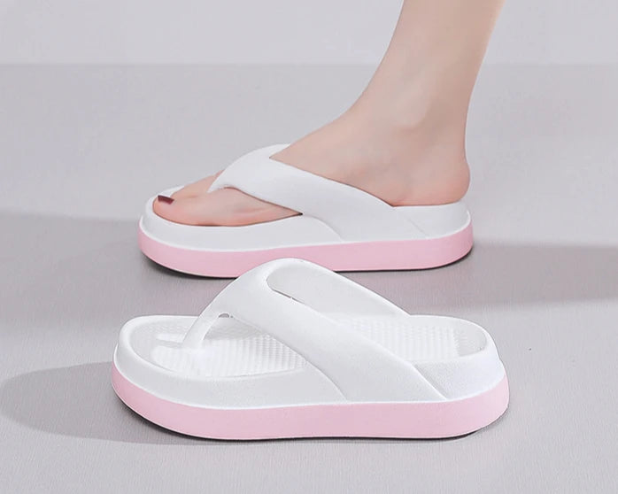 Woman Flip Flops Popular Design Shoes 2025 Trend Platform Casual Sandals Outdoor Non-slip Slippers Unique Features Flat Sandals