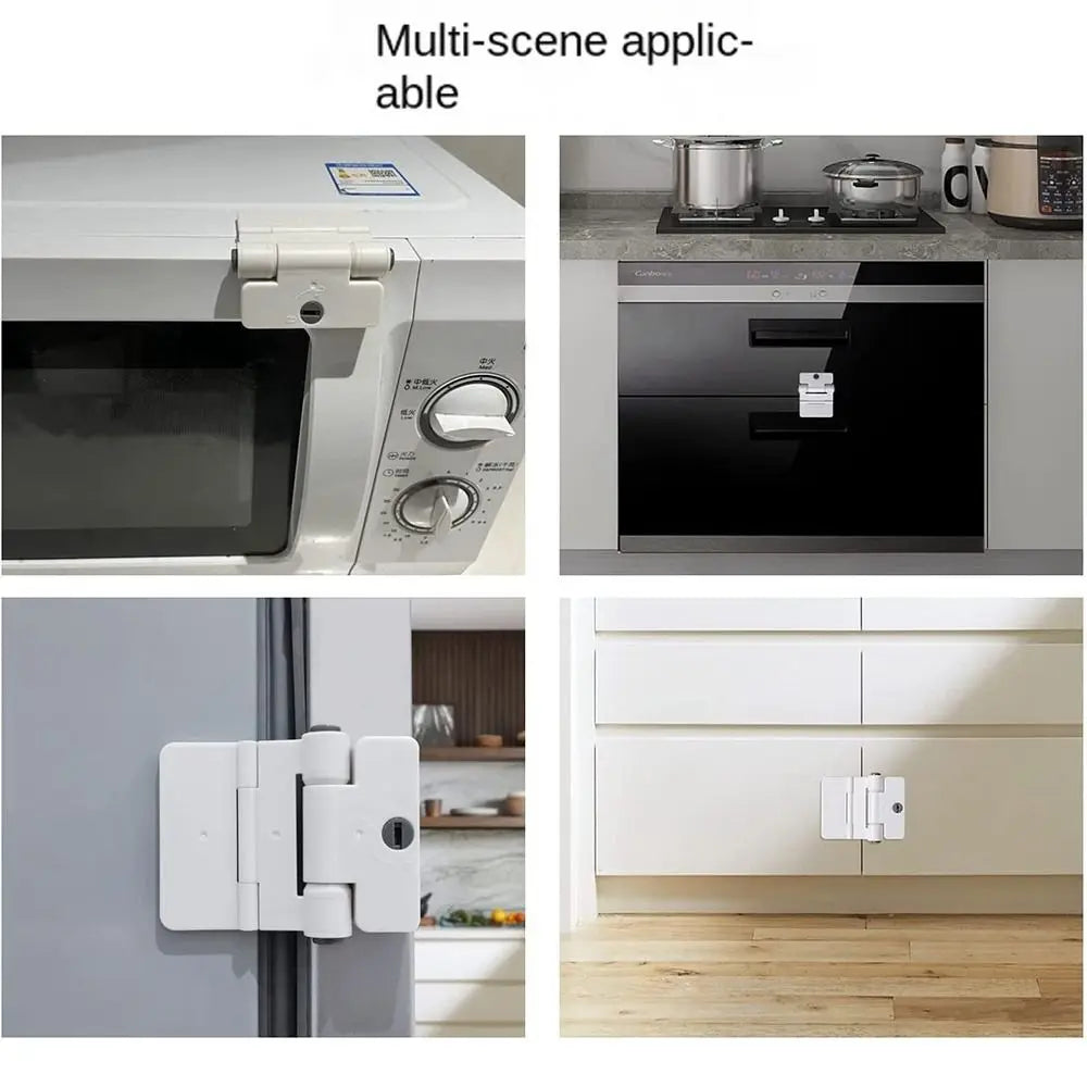 Baby Safety Drawer Lock password Anti-Pinching Hand Cabinet Drawer Locks Plastic White Safety Buckle for Kids Protection