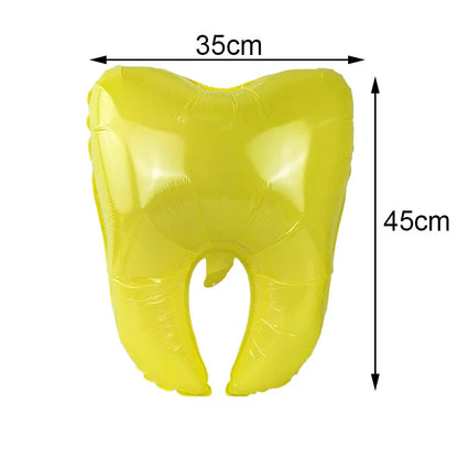Teeth Balloon Dental Health Protection Teeth Party Decor Tooth Toothbrush Foil Balloon Dentist Student Teeth Theme Party Decors