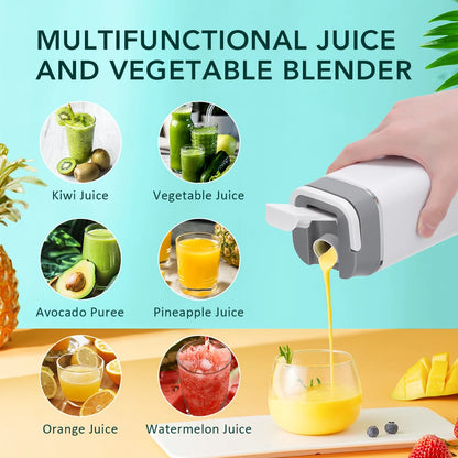 Portable Juicer Mini Electric Blender Multifunction Juice Maker Machine Fruit Mixers Extractors Smoothies Mixer 12 Blades