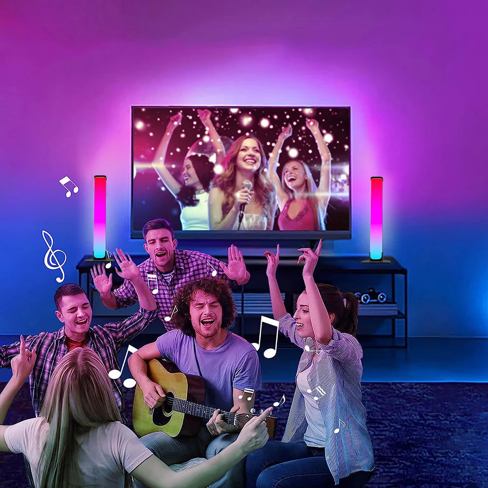Smart LED Light Bars RGB Smart 16 Colour TV Backlights Remote Music Sync Gaming Lights Rhythm Ambient Pickup Lamp Mood Lighting
