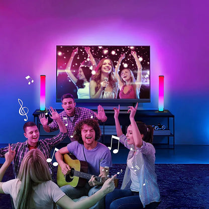 Smart LED Light Bars RGB Smart 16 Colour TV Backlights Remote Music Sync Gaming Lights Rhythm Ambient Pickup Lamp Mood Lighting