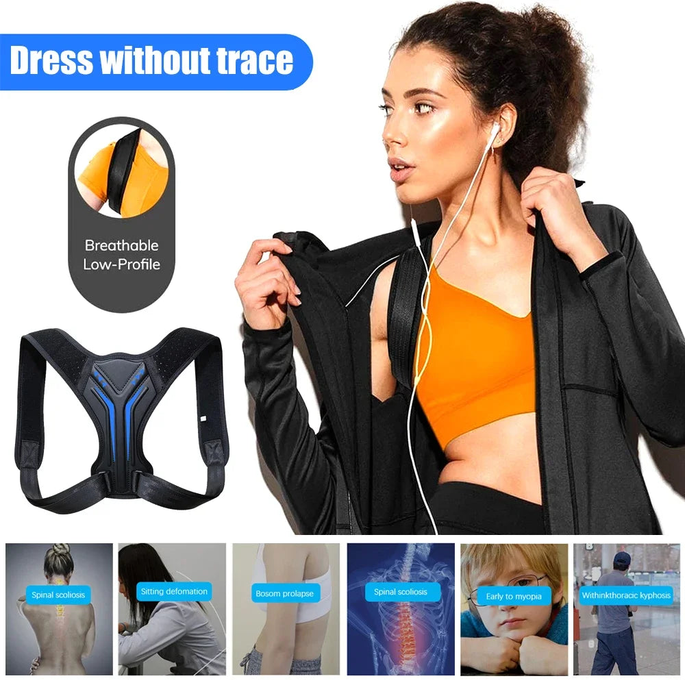Back Posture Corrector Corset Clavicle Spine Posture Correction Adjustable Support Belt Pain Relief Traine Spine Posture Support