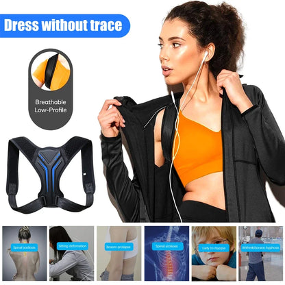 Back Posture Corrector Corset Clavicle Spine Posture Correction Adjustable Support Belt Pain Relief Traine Spine Posture Support