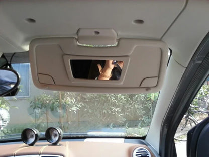 Car Makeup Mirror Portable Auto Sun-Shading Visor HD Mirrors Car Interior Mirror For Smart Fortwo 451 2009-2014 Car-styling