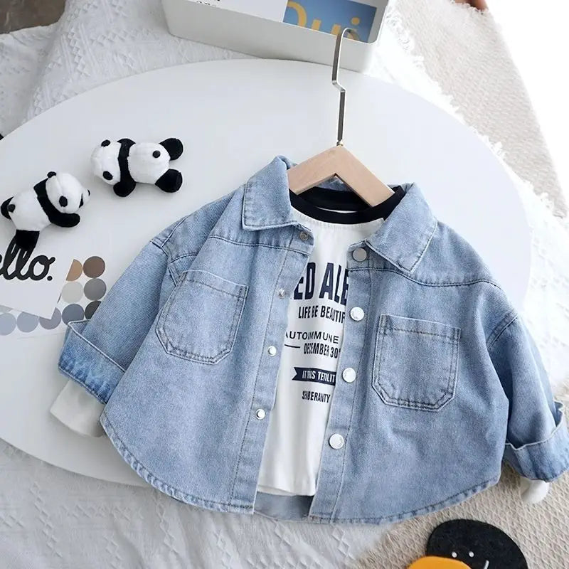 Spring Children's shirts 100% Cotton Casual  Blouse Summer Striped Shirt Korean Baby Long Sleeve Tops Boys Shirts Girls Blouses