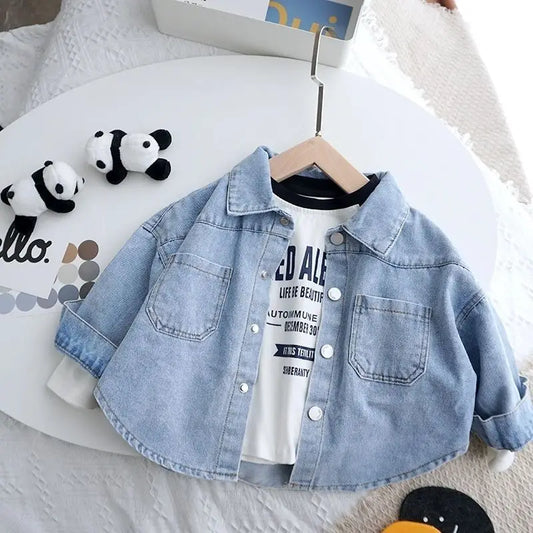 Spring Children's shirts 100% Cotton Casual  Blouse Summer Striped Shirt Korean Baby Long Sleeve Tops Boys Shirts Girls Blouses