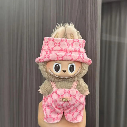 Labubu Doll Costume Set 15-17cm Cartoon Cute Dressing Up, Climbing Clothes Skirt Labubu Costume Accessories Replacement Props