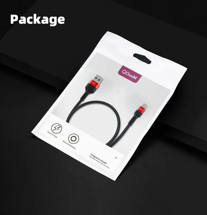 QGeeM 3A USB C Cable Type C Cable for Xiaomi OPPO Realme Poco Oneplus Redmi Phone Charger Fast Charge Charger USB Type C Cable