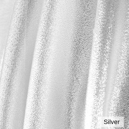 Bright Silk Fabric Gold Silver Light Thin Reflective Wear-resistant Performance Suit Fashion Apparel Sewing Cloth Meters