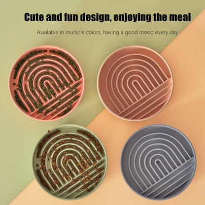 Slow Food Bowl Silicone Dog Lick Mat for Dogs Pet Slow Food Plate Non-sliping Pet Anti-choking Feeder Dog Food Bowl Pet Supplies