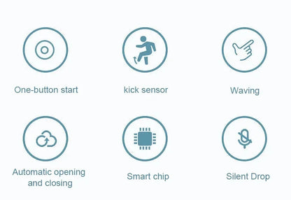 Kitchen Trash Bin 13L Bathroom Touch Trash Can In The Toilet Smart Garbage Bucket Waste Bins Dustbin Smart Trash Can Kitchen