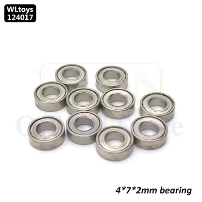 WLtoys 124017 1/12 RC Original Metal Spare Parts Swing Arm C Seat Bottom Motor Differential Gearbox Shock Absorbers Tire