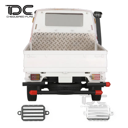 for WPL D12 Truck 3D Metal Lamp Cover Headlight Front & Rear Light Guard 1/10 RC Trailer Remote Control Car Spare Part Upgrade