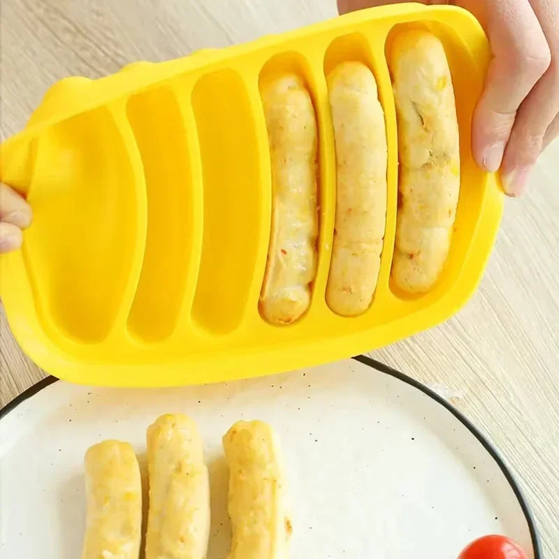 Food Grade Silicone Sausage Mold Baby Food Supplement Tool Home Made Hot Dog Ham Sausage Baking Mold Sausage Mold