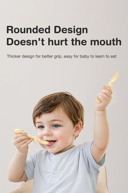 MAMIJOY  High Quality Children's Dishes Set Baby Silicone Tableware Sucker Bowl Bib Cup Fork Spoon Set Infant Supplies BPA Free