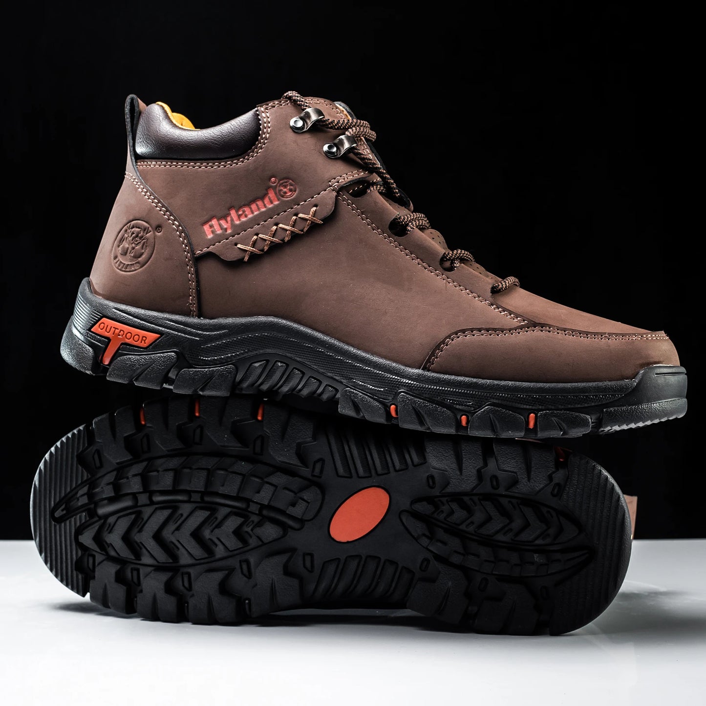 FLYLAND Fashionable  Ankle Boots Men Casual Sneakers Work Office Shoes