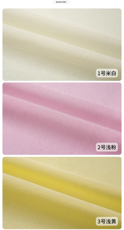 Cotton Summer Solid Color Clothing Lining Cloth White Cotton Dress Mesh Cotton Clothes Lining Fabric