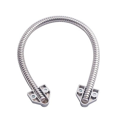 1pcs Door Loop Stainless Steel Metal Head Armored Cable Door Loop For Exposed Mounting