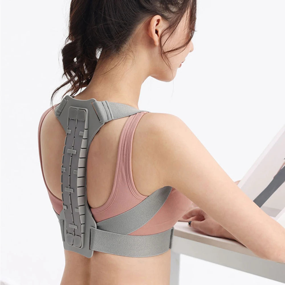 Posture Corrector Easy Wearing Concealed Back Brace with Adjustable Belt, Breathable Back Straightener for Improving Hunchback