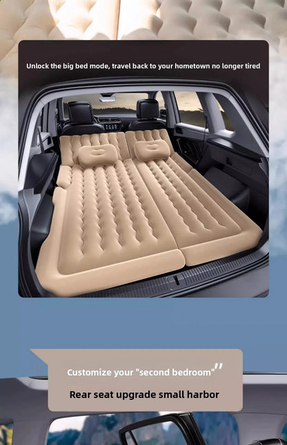 Airbed Household Outdoor Single Double Air Bed Thickened Folding Inflatable Convenient Mattress Sleep Rest for Car SUV Travel