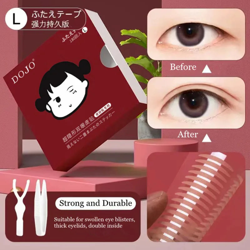 180/270PCS Double Eyelid Tape Invisible Eyelid Lift Band Self Adhesive Paste Fiber Waterproof Free Glue Eye Stickers