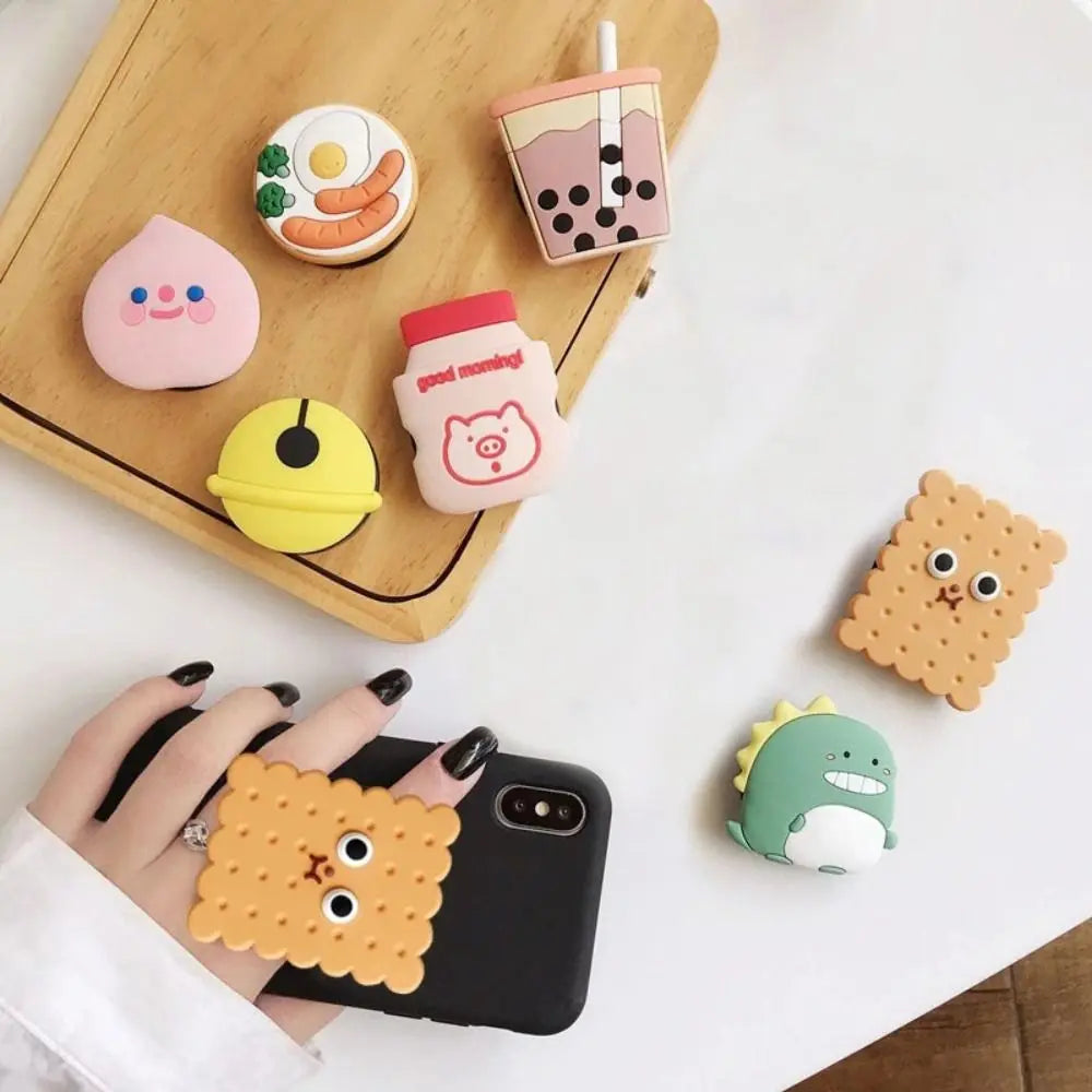 High Quality ABS Mobile Phone Holder Universal Cartoon Phone Accessories Foldable Phone Holder Stand