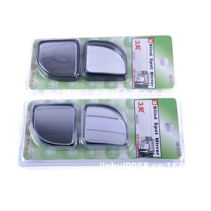 Car blind spot small round mirror car rear view auxiliary mirror sector-shaped adjustable reflector at any angle universal 3R-01