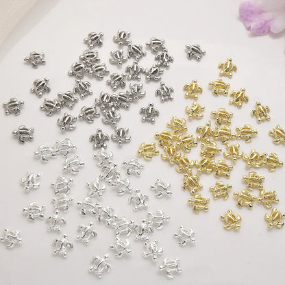 50Pcs New Nail Accessories Cute Hollow Turtle Summer Style Nail Accessories Accessories